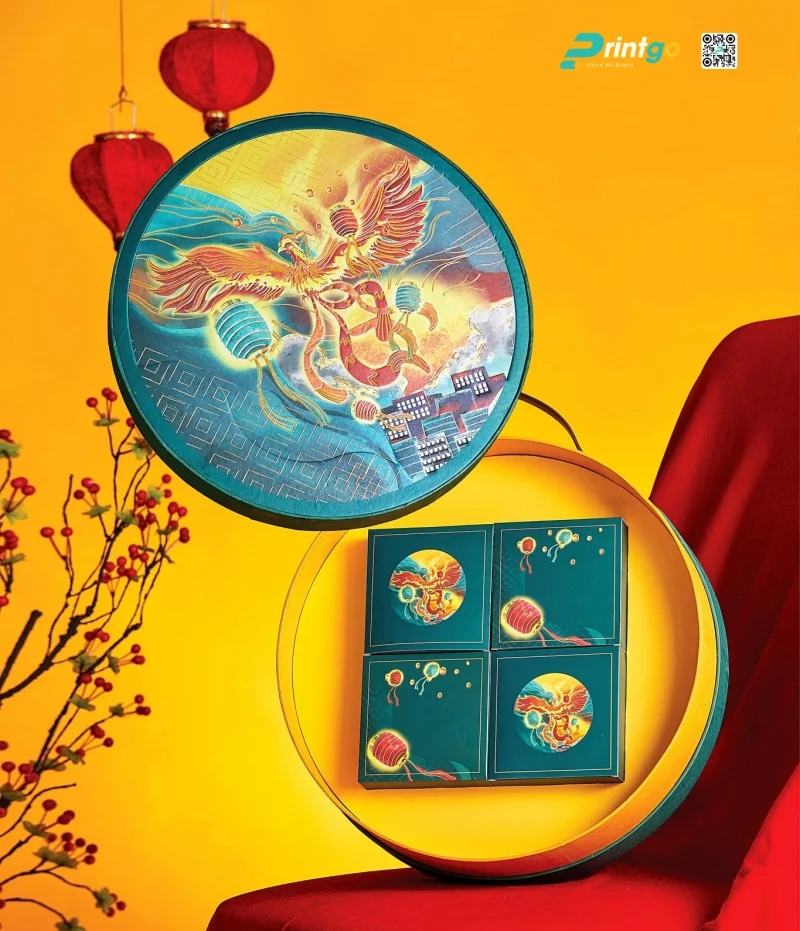 Hộp quà Tết màu xanh lá – tinh thần “mộc an” khởi đầu năm mới: Phượng uyển