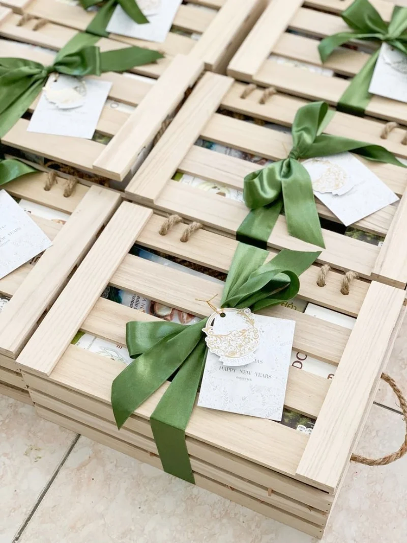 Xu hướng thiết kế hộp quà Tết bằng gỗ