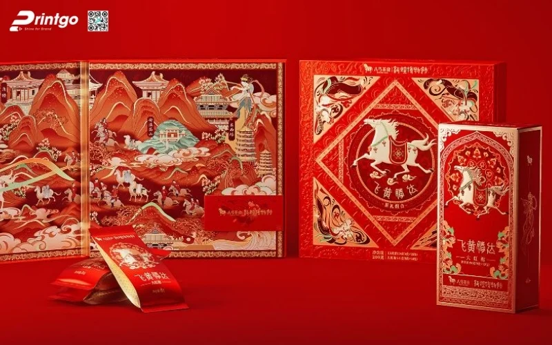 Bộ sưu tập hộp quà tết ngựa quy cách hộp âm dương 
