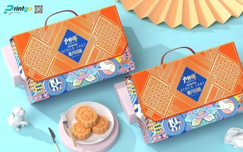 Bộ sưu tập mẫu hộp quà tết có quai xách bằng da
