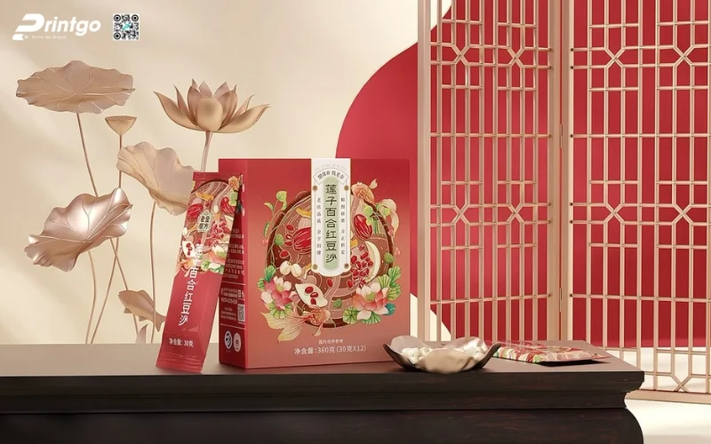 Mẫu hộp quà tết đẹp quy cách nam châm nắp lật 