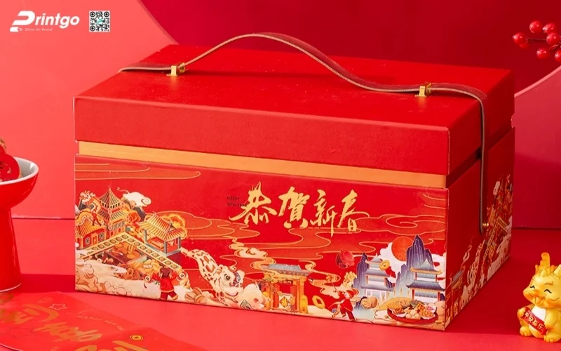 Kỹ thuật gia công và in bộ sưu tập hộp quà tết ngựa 
