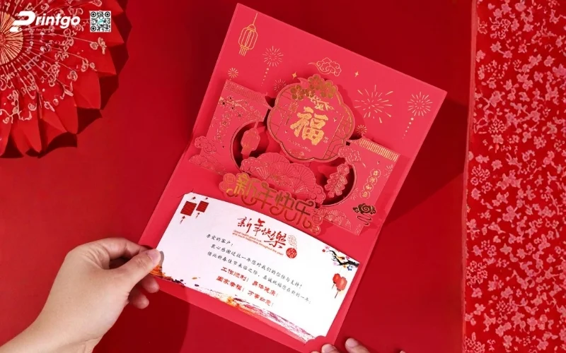 Những kỹ thuật gia công in ấn mẫu thiệp tết 3D nổi bật