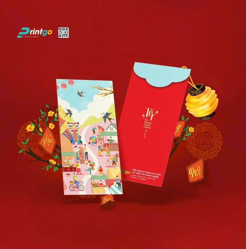 Bộ sưu tập 50+ mẫu lì xì 2026 độc đáo chào xuân Bính Ngọ: Phiên Chợ tết