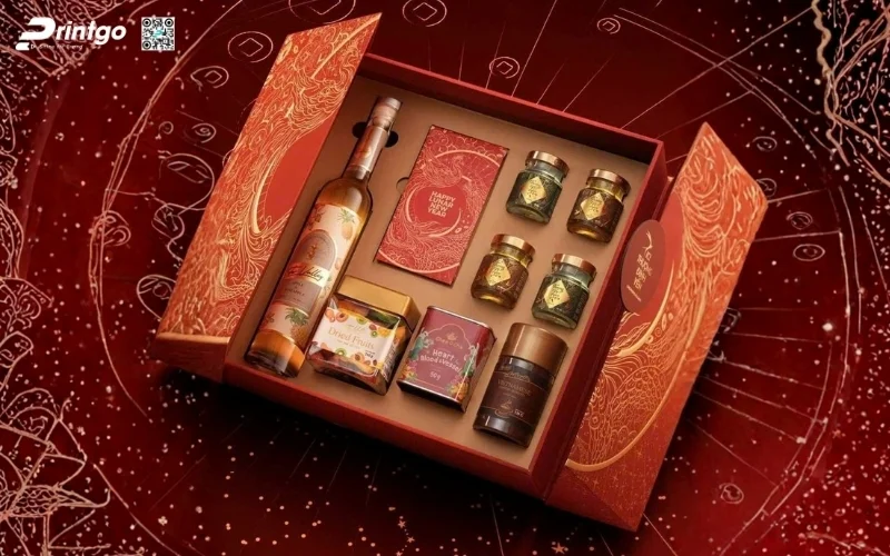 Mẫu hộp quà tết có rượu chivas cao cấp
