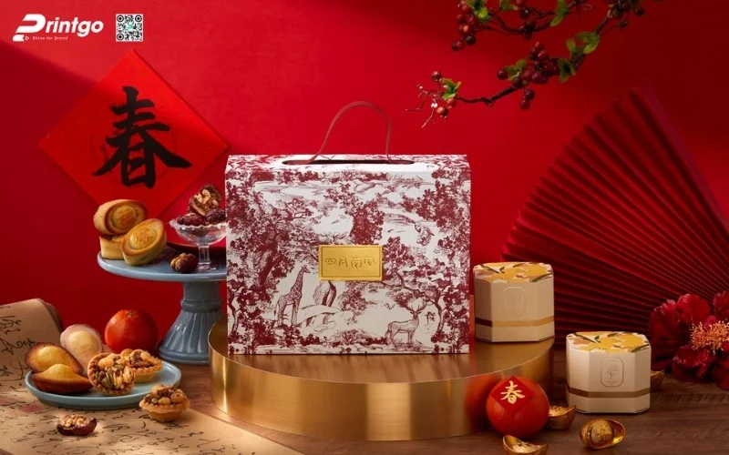 Khám phá những mẫu hộp quà tết có quai xách bằng da