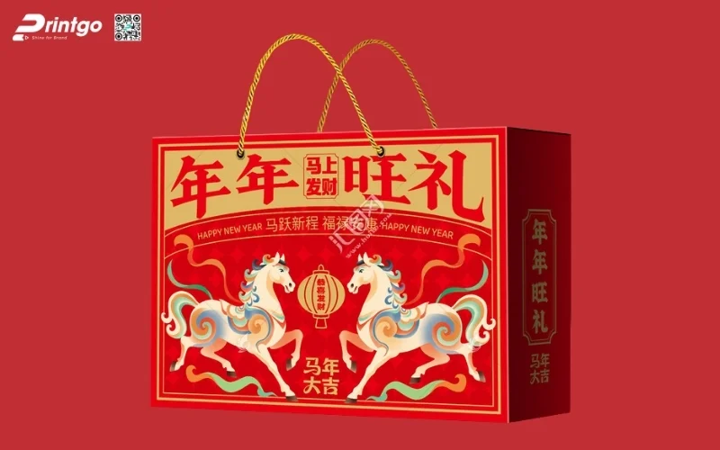 Bộ sưu tập hộp quà tết ngựa có quai xách 