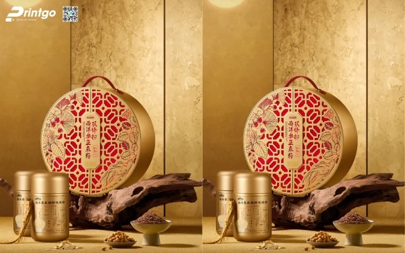 Bộ sưu tập mẫu hộp quà tết có quai xách bằng da
