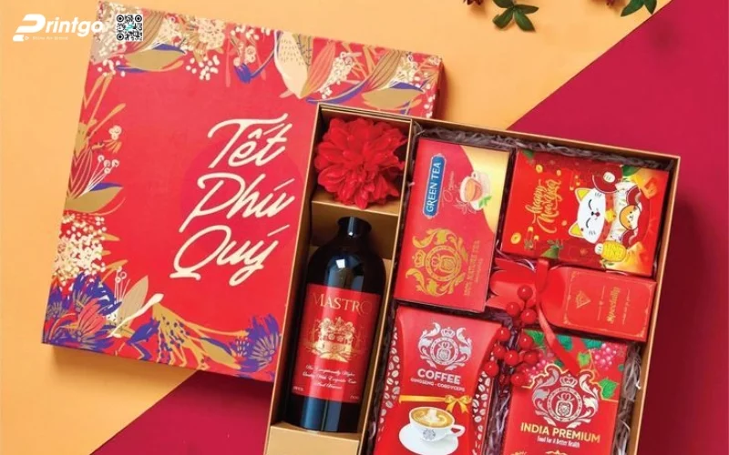 Mẫu hộp quà Tết khách sạn quy cách âm dương