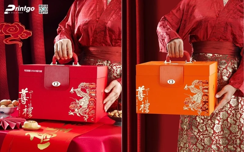 Mẫu hộp quà tết bằng da bền đẹp và sang trọng nhất