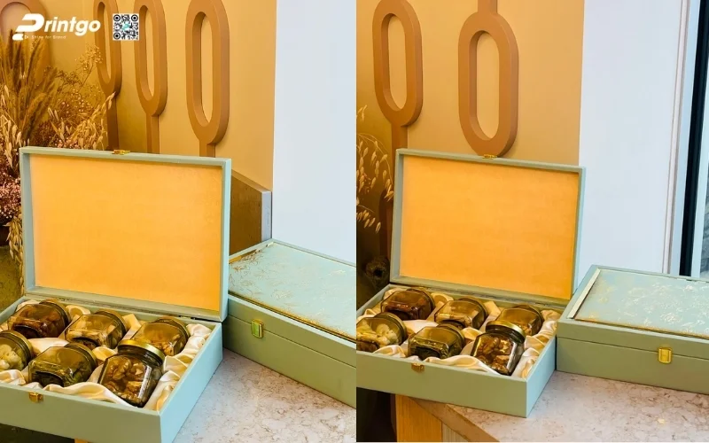 Mẫu hộp quà tết hạt dinh dưỡng nắp lật