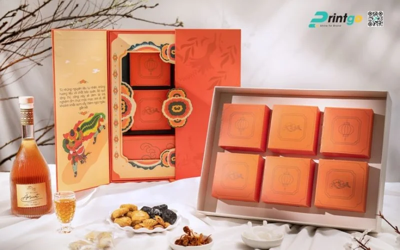 Mẫu hộp quà tết đẹp độc đáo dạng cánh bướm 