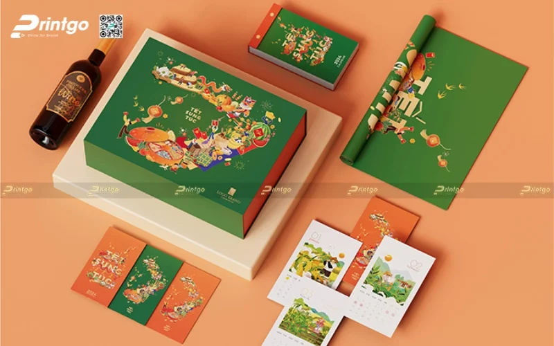Brandgo và Printgo: Giới thiệu bộ sưu tập hộp quà tết thiết kế Sung Túc 2024