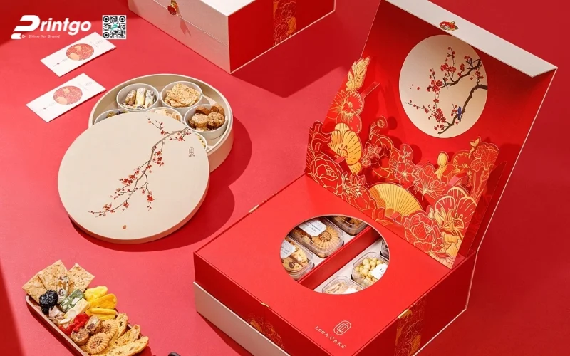 Mẫu hộp quà tết 3D dạng hộp nam châm