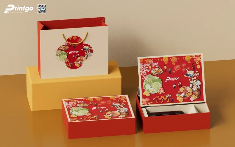 Một số mẫu hộp quà tết đẹp nắp trượt