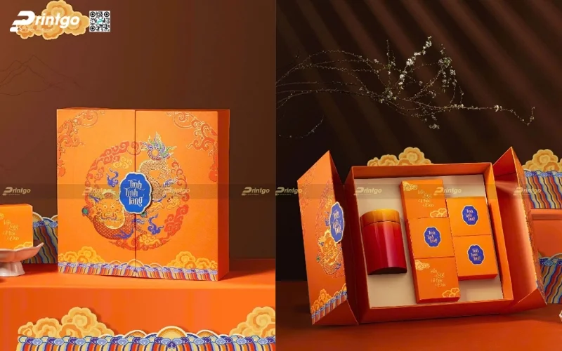 Dự án thiết kế và in hộp quà tết Tình Tính Tang
