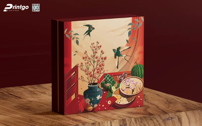 Mẫu hộp quà tết bán sẵn Giao thừa 