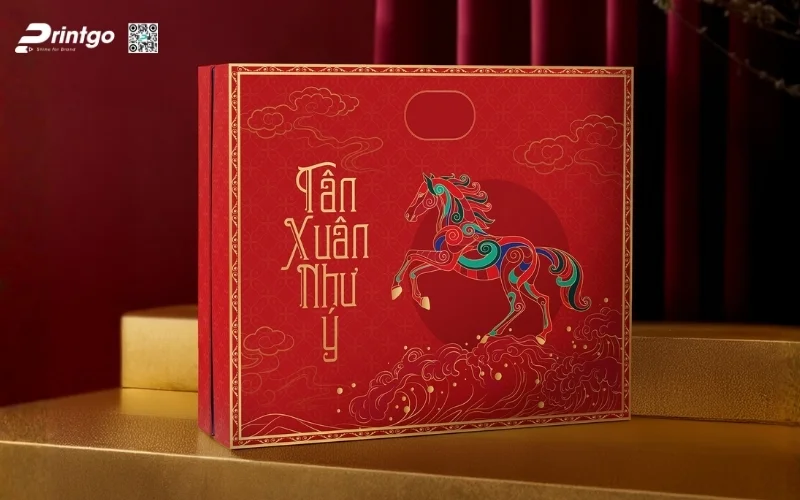 Bộ sưu tập hộp quà tết ngựa quy cách hộp âm dương 