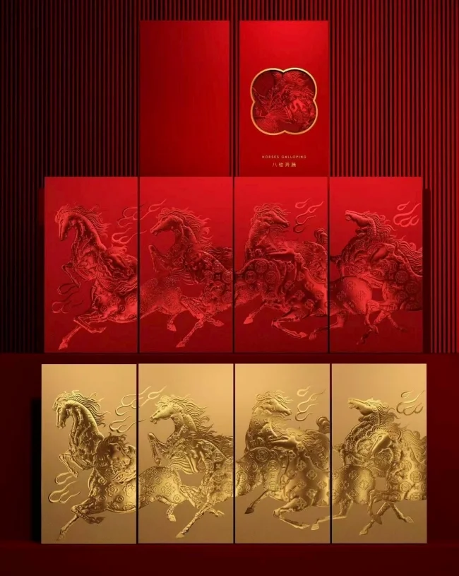 Lì xì thiết kế chủ đề ngựa