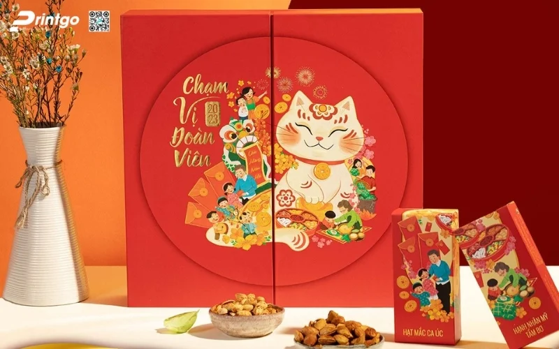 Set hộp quà tết các loại hạt kiểu cánh bướm