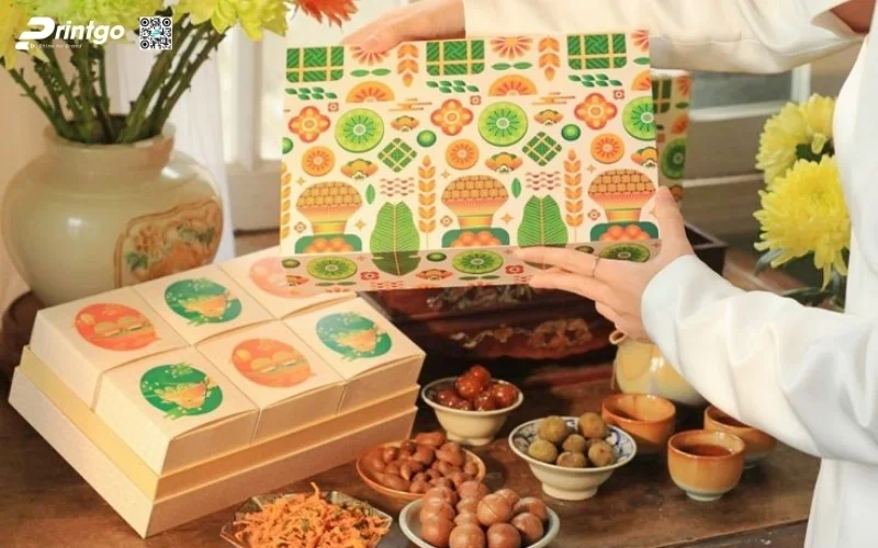 Set hộp quà tết các loại hạt kiểu âm dương