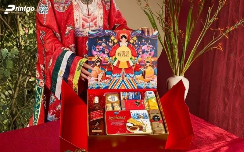 Mẫu hộp quà tết có rượu chivas cao cấp