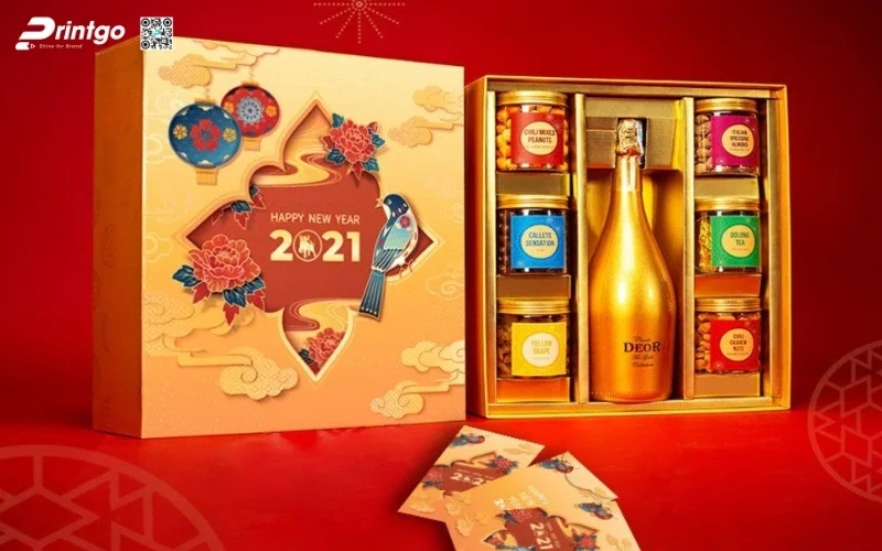 Bộ sưu tập hộp quà tết có rượu vang đẳng cấp nhất 2026
