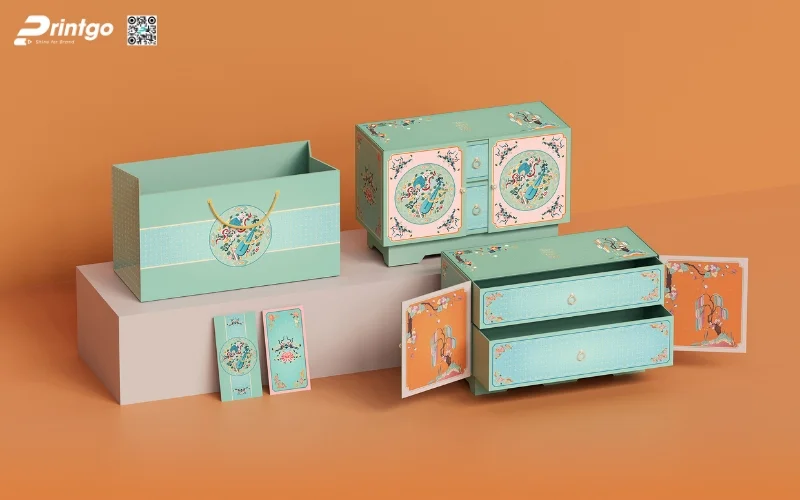 Các mẫu hộp quà tết đẹp chủ đề cỏ cây hoa lá