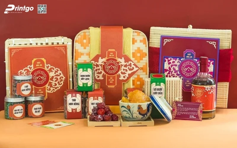 Bộ sưu tập mẫu hộp quà tết mây tre đan hình vuông