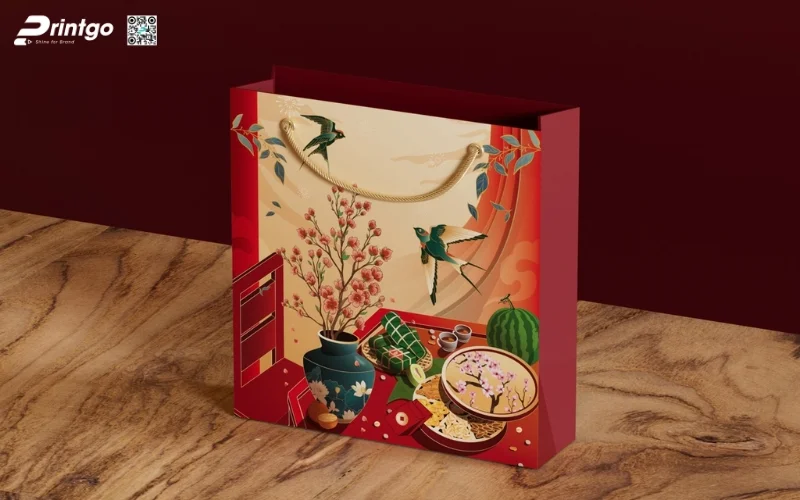 Mẫu hộp quà tết bán sẵn Giao thừa 