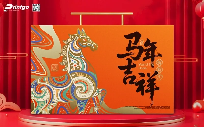 Bộ sưu tập hộp quà tết ngựa có quai xách 