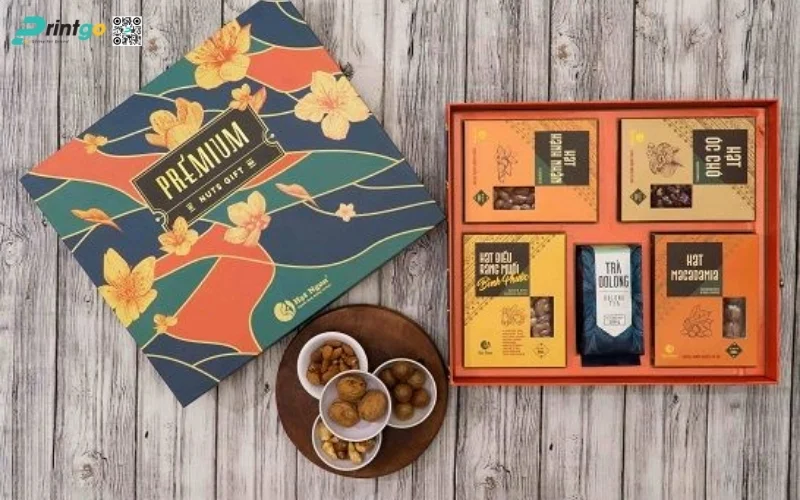 Set hộp quà tết các loại hạt kiểu âm dương