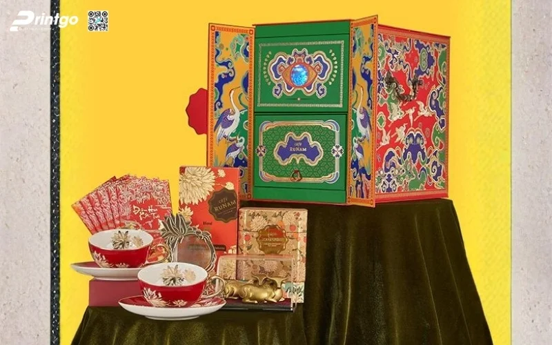 Chia sẻ các mẫu hộp quà tết 2 tầng sang trọng 