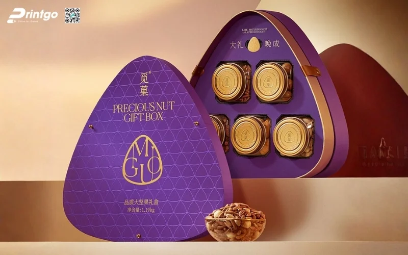 Set hộp quà tết các loại hạt kiểu âm dương