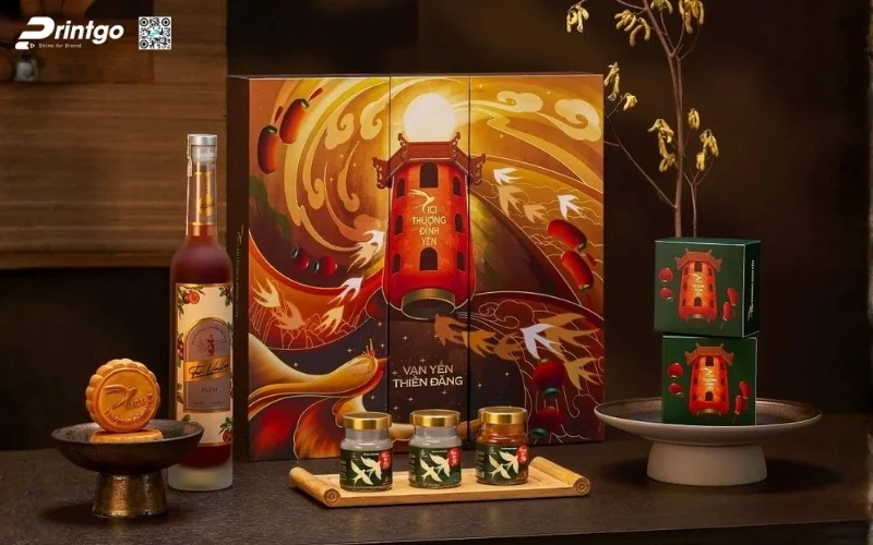 Mẫu hộp quà tết có rượu chivas cao cấp