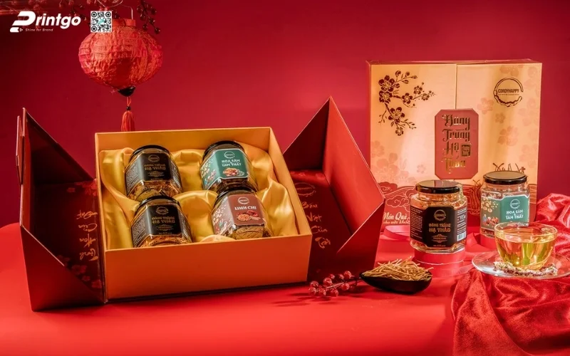 Set hộp quà tết các loại hạt kiểu cánh bướm