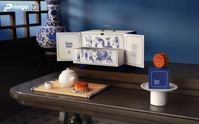 Mẫu hộp quà tết 2 tầng sang trọng và đẳng cấp nhất 2026