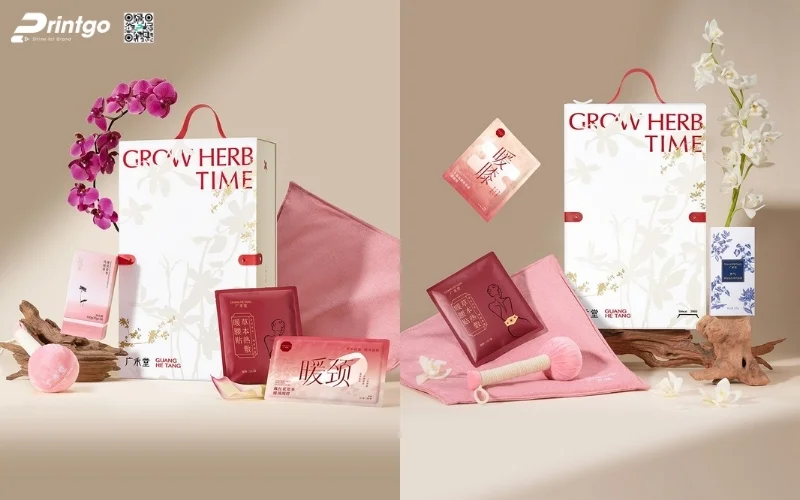 Bộ sưu tập mẫu hộp quà tết có quai xách bằng da
