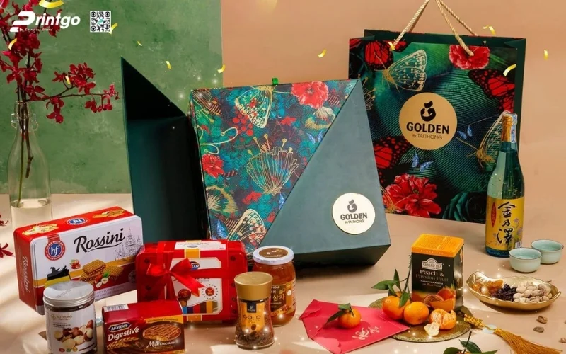 Set hộp quà tết các loại hạt kiểu cánh bướm