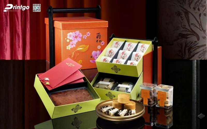 Chia sẻ các mẫu hộp quà tết 2 tầng sang trọng 