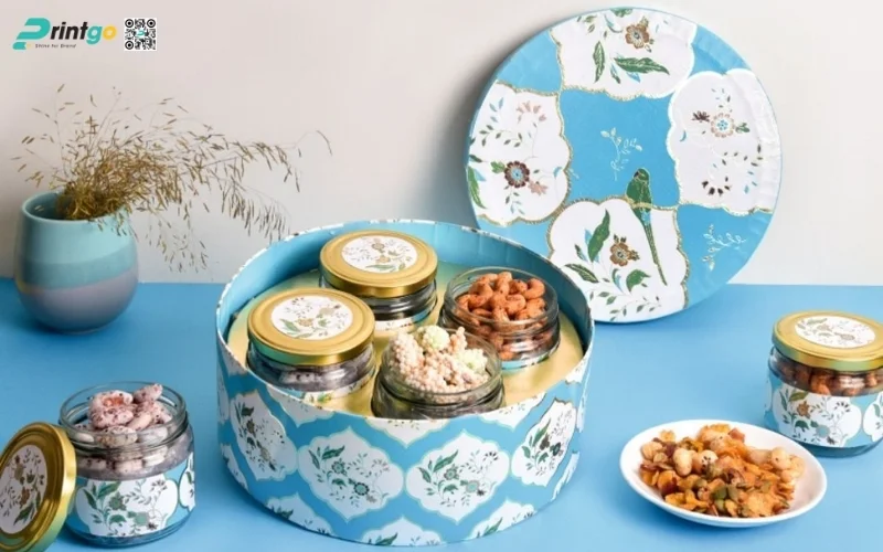 Set hộp quà tết các loại hạt kiểu âm dương