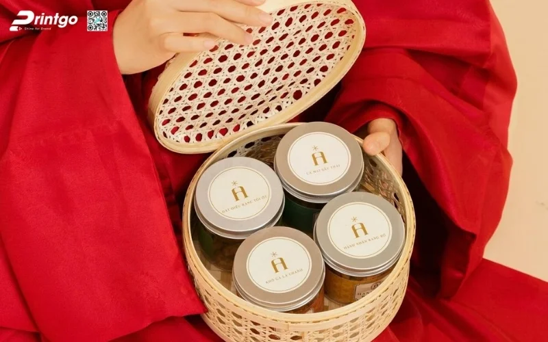 Những mẫu hộp quà tết mây tre đan hình tròn