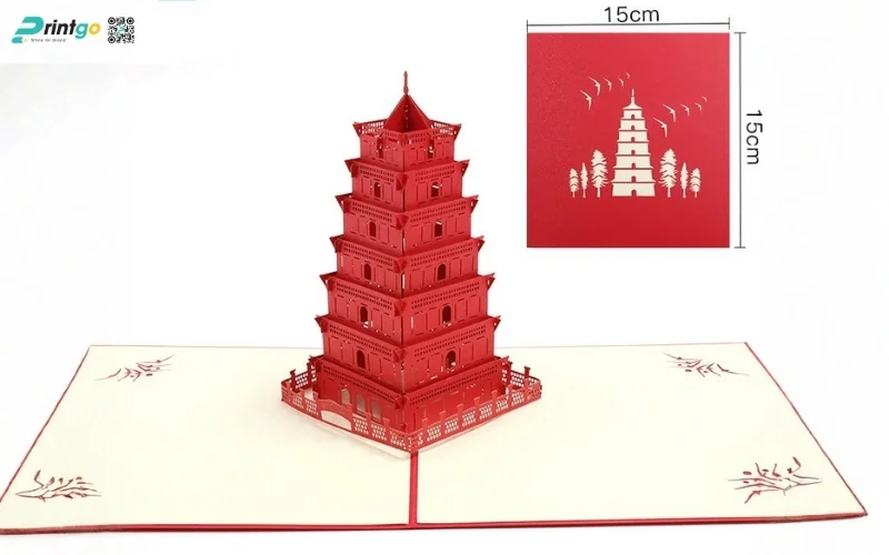 Các mẫu thiệp chúc tết 3D chủ đề cảnh sắc thiên nhiên