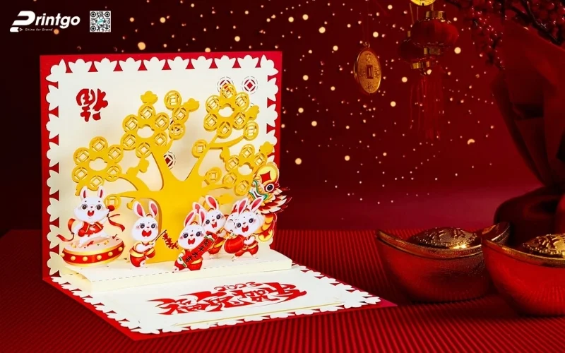 Các mẫu thiệp chúc tết 3D chủ đề tết Việt