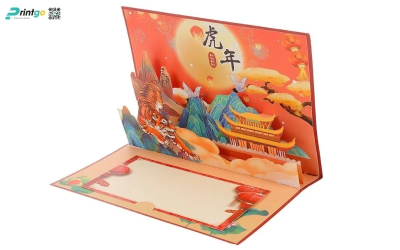 Các mẫu thiệp chúc tết 3D chủ đề cảnh sắc thiên nhiên