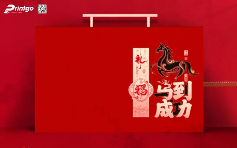 Bộ sưu tập hộp quà tết ngựa có quai xách 