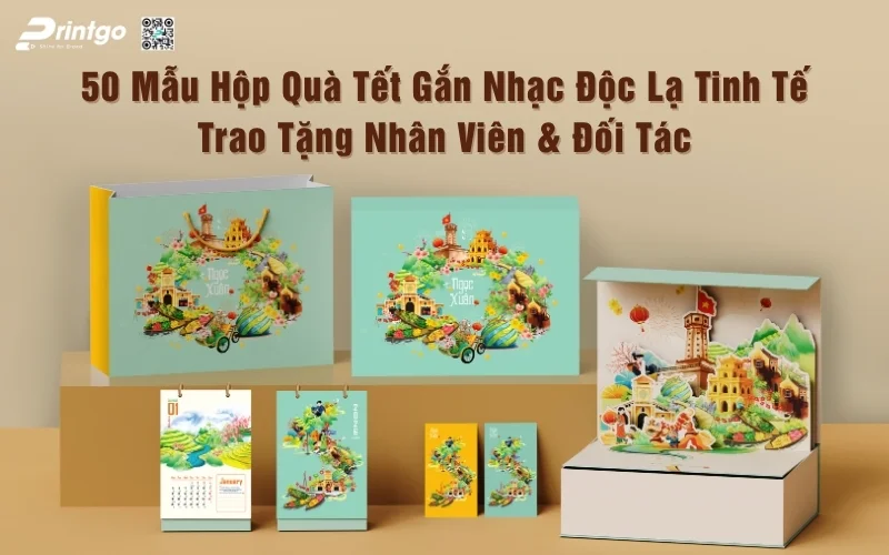 50 Mẫu Hộp Quà Tết Gắn Nhạc Tinh Tế Trao Tặng Nhân Viên & Đối Tác