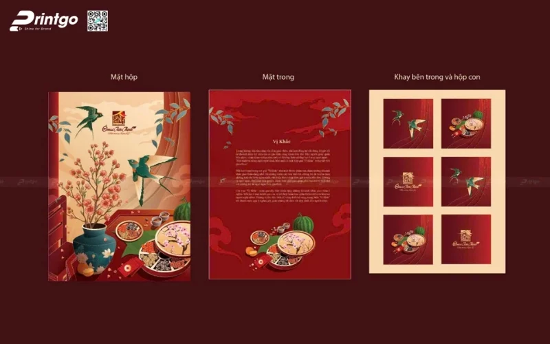 Dự án hộp quà tết các loại hạt Printgo đã triển khai