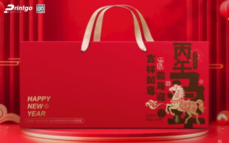 Bộ sưu tập hộp quà tết ngựa có quai xách 