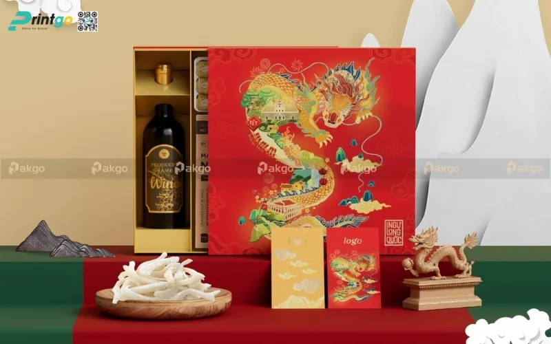 Chất liệu in vỏ hộp quà tết bán sẵn là gì?